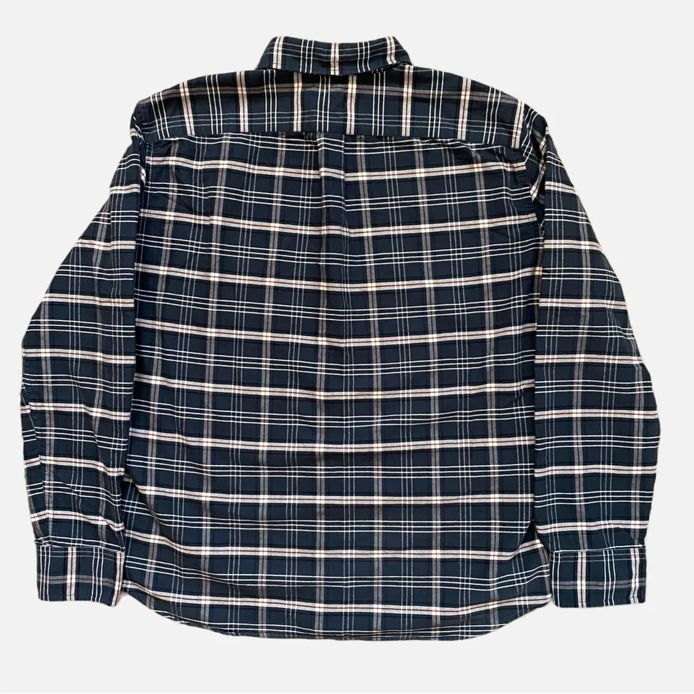 J. Crew Men’s Oxford Flannel Plaid Button Up Size X-Large Slim Fit